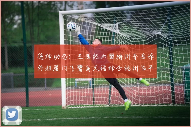 德转动态：王浩然加盟梅州李岳峰外租厦门飞鹭高天语转会杭州临平吴越